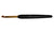 Gold Aluminum Crochet Hook (single ended) black soft handle